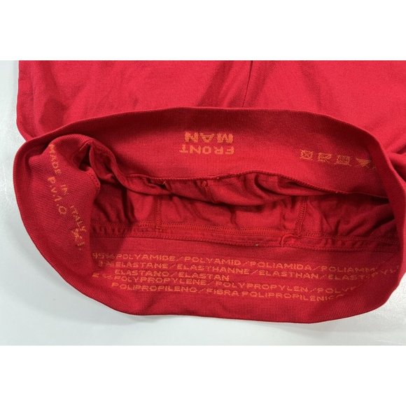 X-Bionic Cycling Jersey Mens Size XL 3/4 Zip Red Pockets Made In Italy - Picture 8 of 12